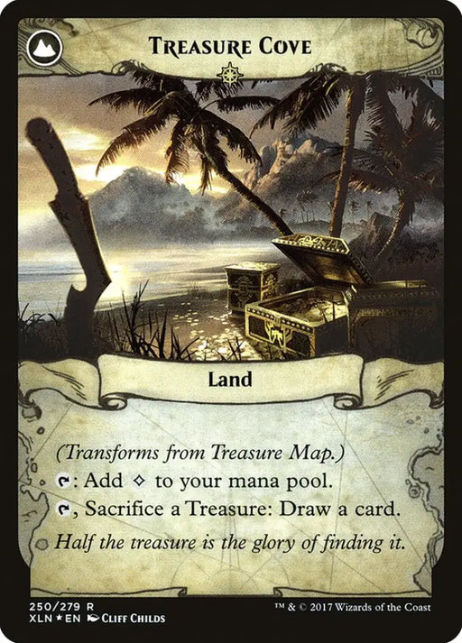Treasure Map // Treasure Cove [Ixalan Prerelease Promos] - MTG Single