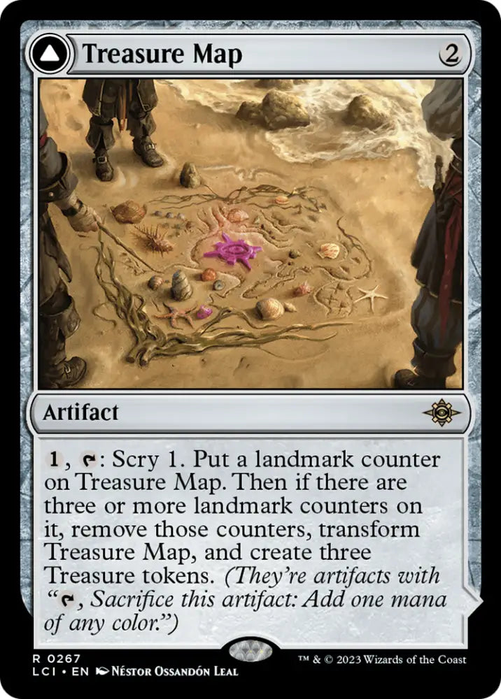 Treasure Map // Treasure Cove [The Lost Caverns of Ixalan] - MTG Single