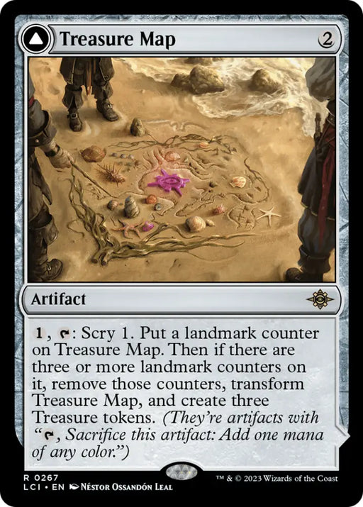Treasure Map // Treasure Cove [The Lost Caverns of Ixalan] - MTG Single