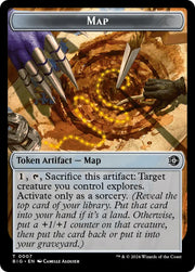 Treasure // Map Double-Sided Token [Outlaws of Thunder Junction Tokens] - MTG Single