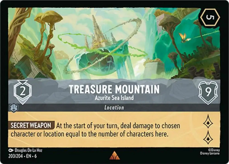 Treasure Mountain - Azurite Sea Island (203/204) [Azurite Sea] - Lorcana Single