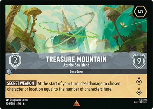 Treasure Mountain - Azurite Sea Island (203/204) [Azurite Sea] - Lorcana Single