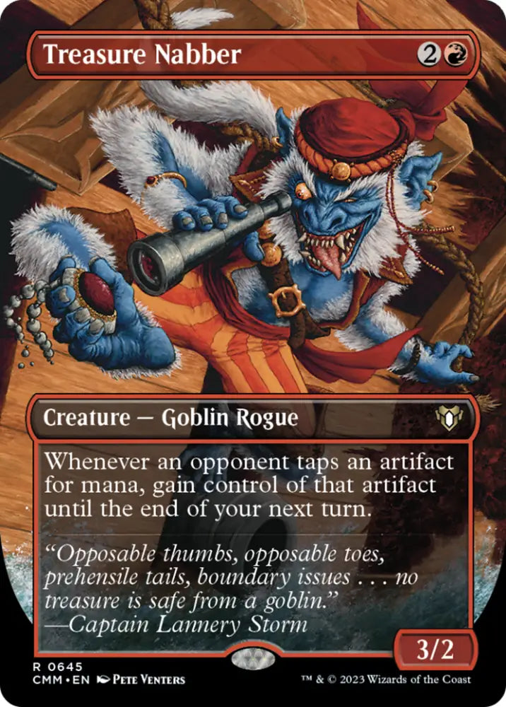 Treasure Nabber (Borderless Alternate Art) [Commander Masters] - MTG Single