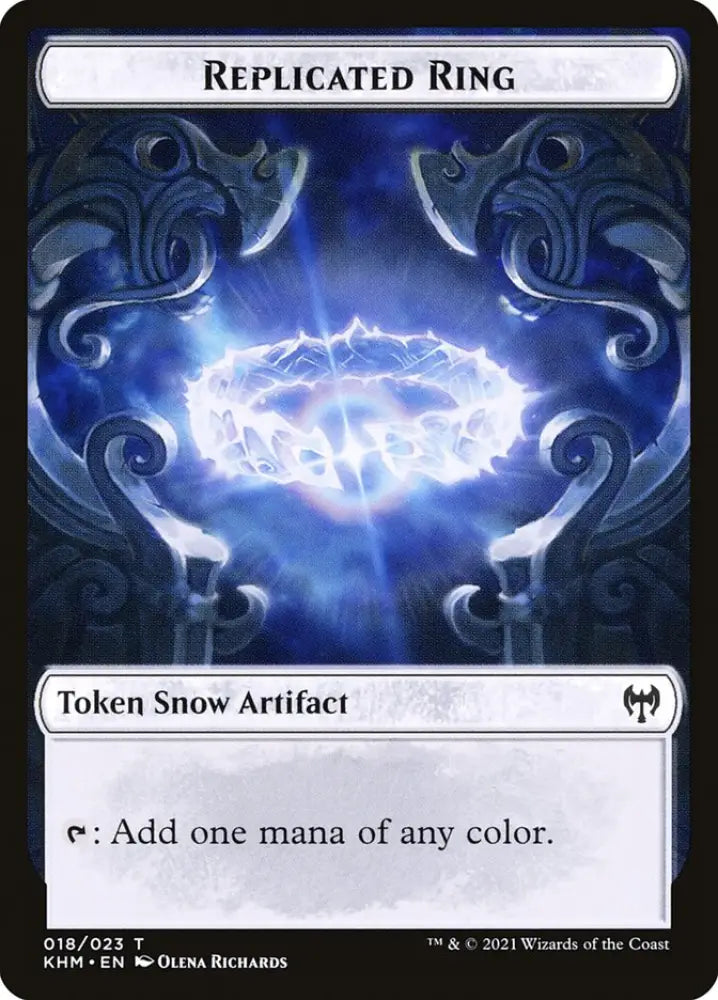 Treasure // Replicated Ring Double-Sided Token [Kaldheim Tokens] - MTG Single