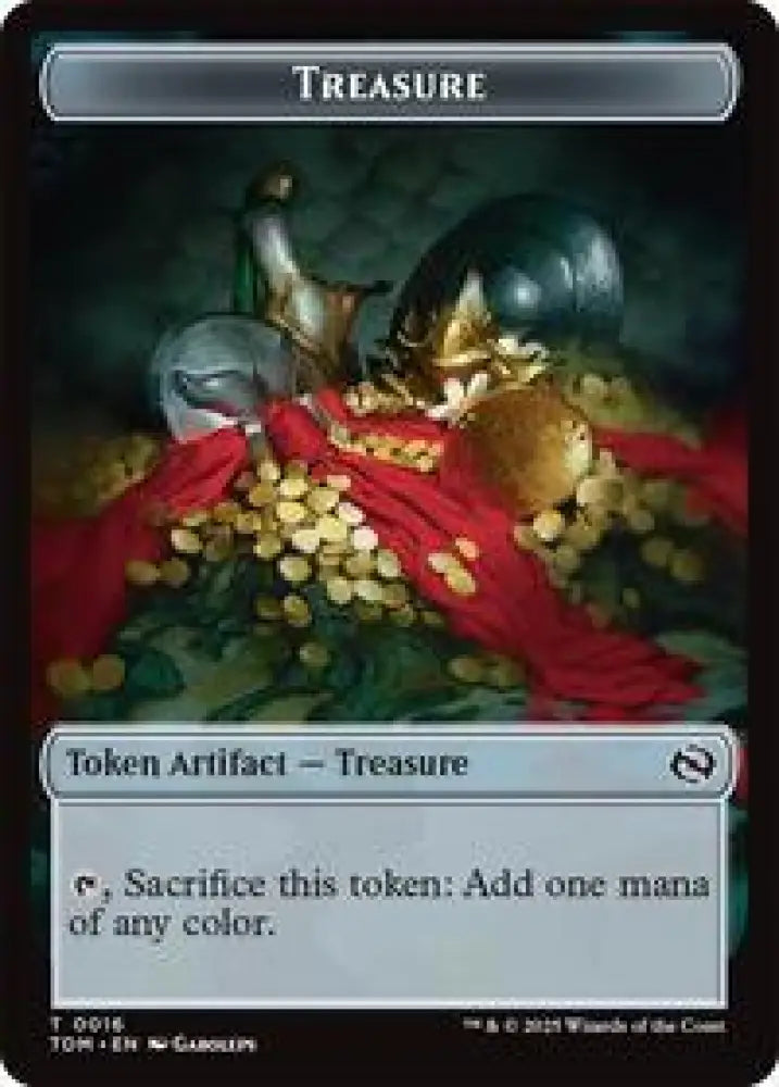 Treasure // Zombie Druid Double-Sided Token (16 // 10) [Tarkir: Dragonstorm Commander]