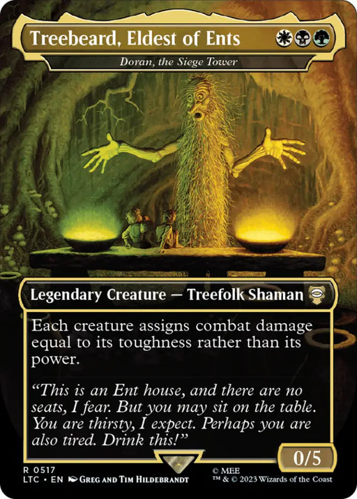 Treebeard Eldest of Ents - Doran the Siege Tower (Borderless) [The Lord of the Rings: Tales of Middle-Earth Commander]