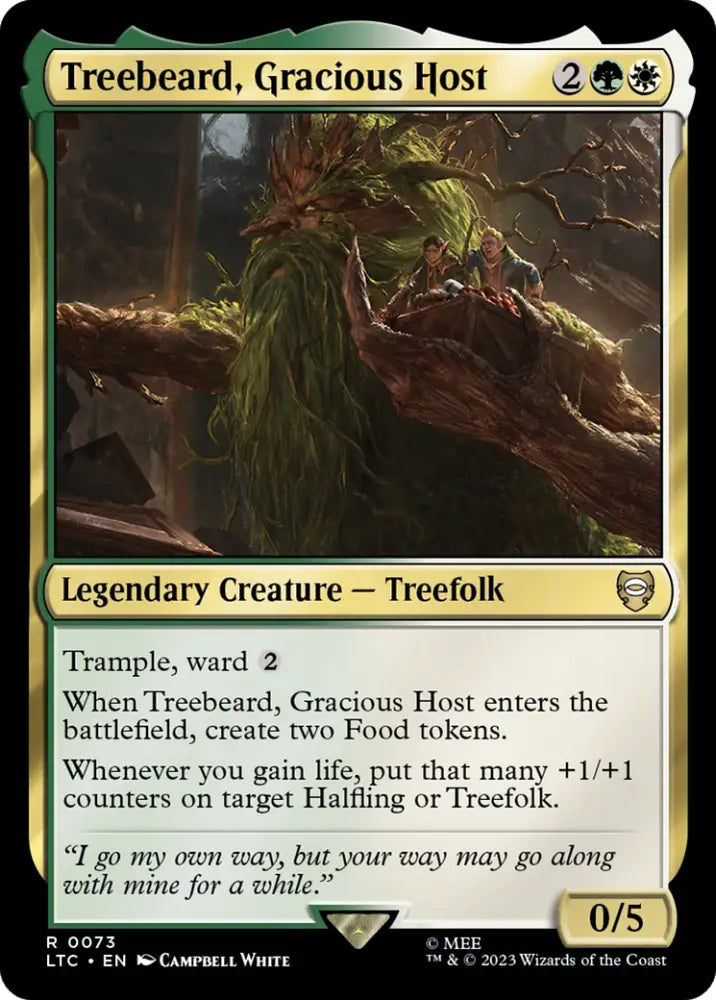 Treebeard Gracious Host [The Lord of the Rings: Tales of Middle-Earth Commander] - MTG Single