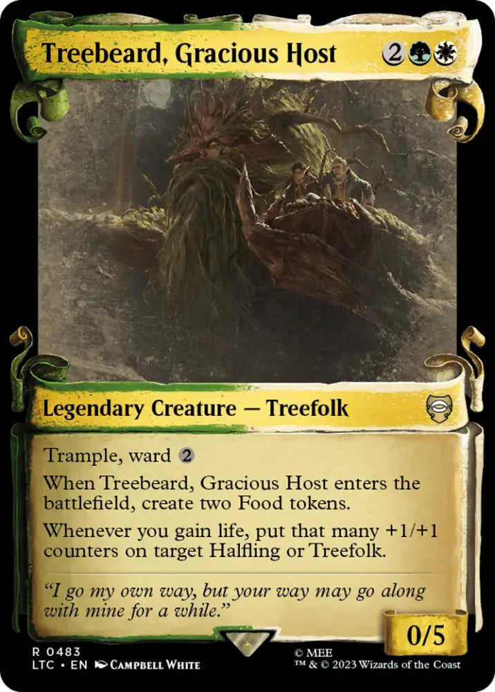 Treebeard Gracious Host [The Lord of the Rings: Tales of Middle-Earth Commander Showcase Scrolls] - MTG Single