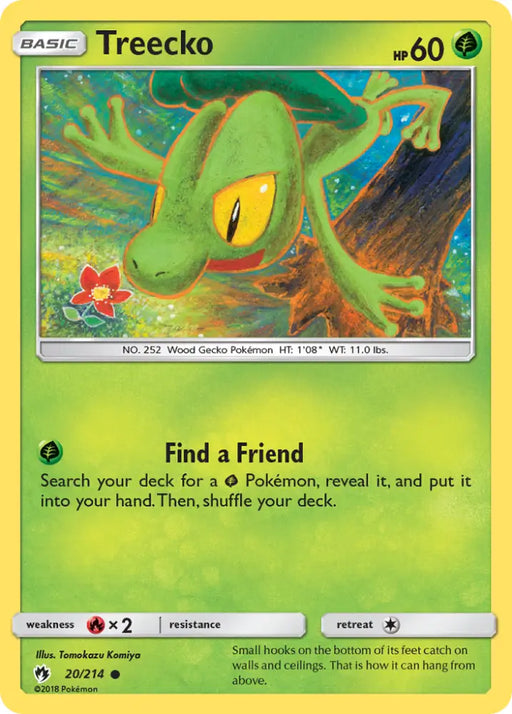 Treecko (20/214) [Sun & Moon: Lost Thunder] - Pokemon Single