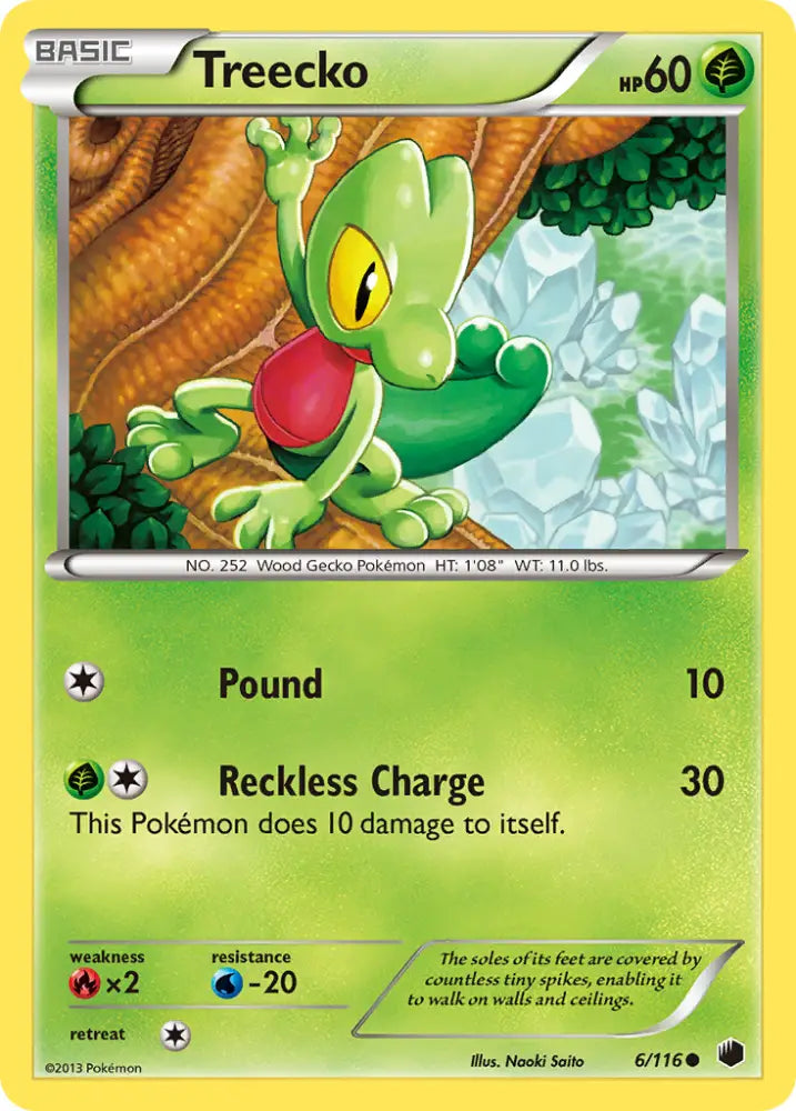 Treecko (6/116) [Black & White: Plasma Freeze] - Pokemon Single