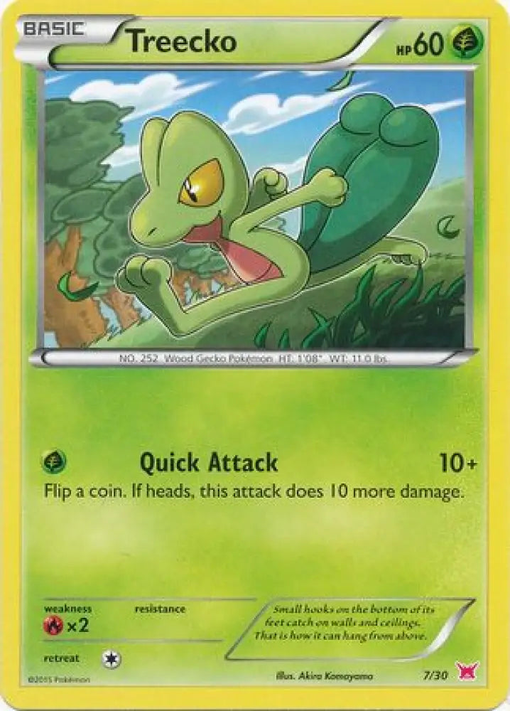 Treecko (7/30) [XY: Trainer Kit 2 - Latias] - Pokemon Single