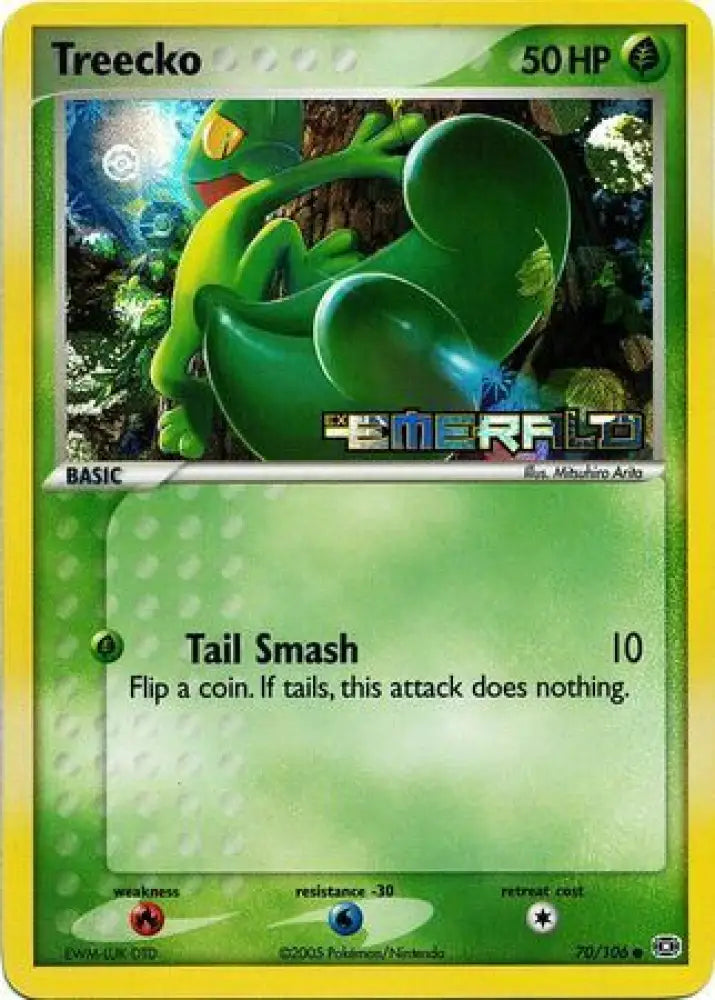 Treecko (70/106) (Stamped) [EX: Emerald] - Pokemon Single