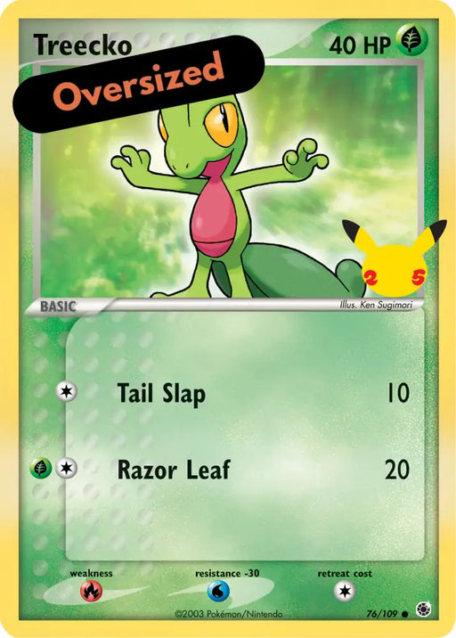 Treecko (76/109) (Jumbo Card) [First Partner Pack] - Pokemon Single