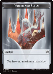 Treefolk // Emblem - Wrenn and Seven Double-Sided Token [Innistrad Remastered Tokens] - MTG Single