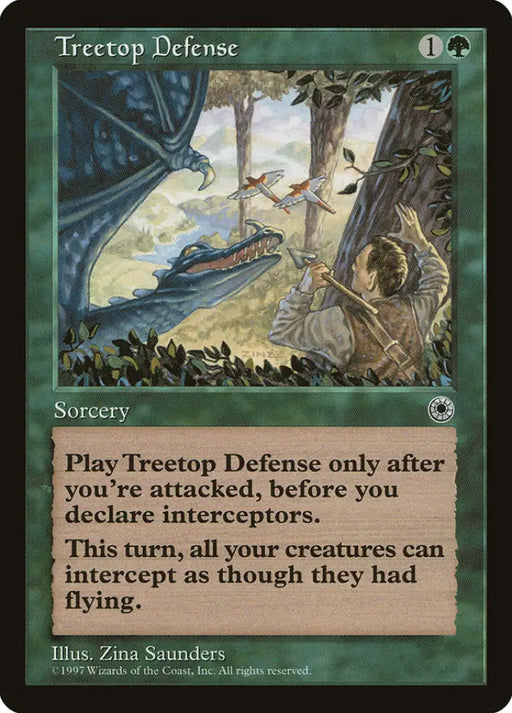 Treetop Defense [Portal] - MTG Single