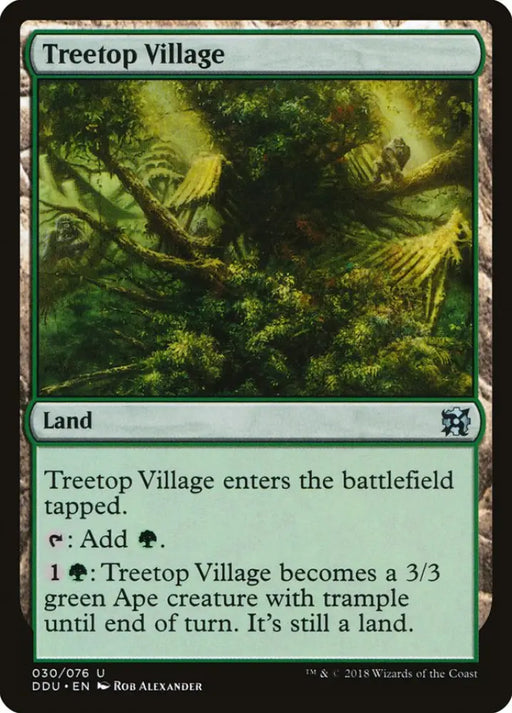 Treetop Village [Duel Decks: Elves vs. Inventors] - MTG Single