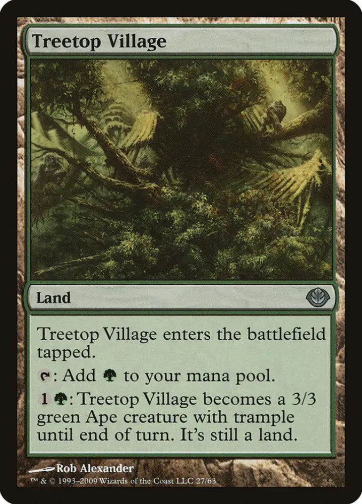 Treetop Village [Duel Decks: Garruk vs. Liliana] - MTG Single
