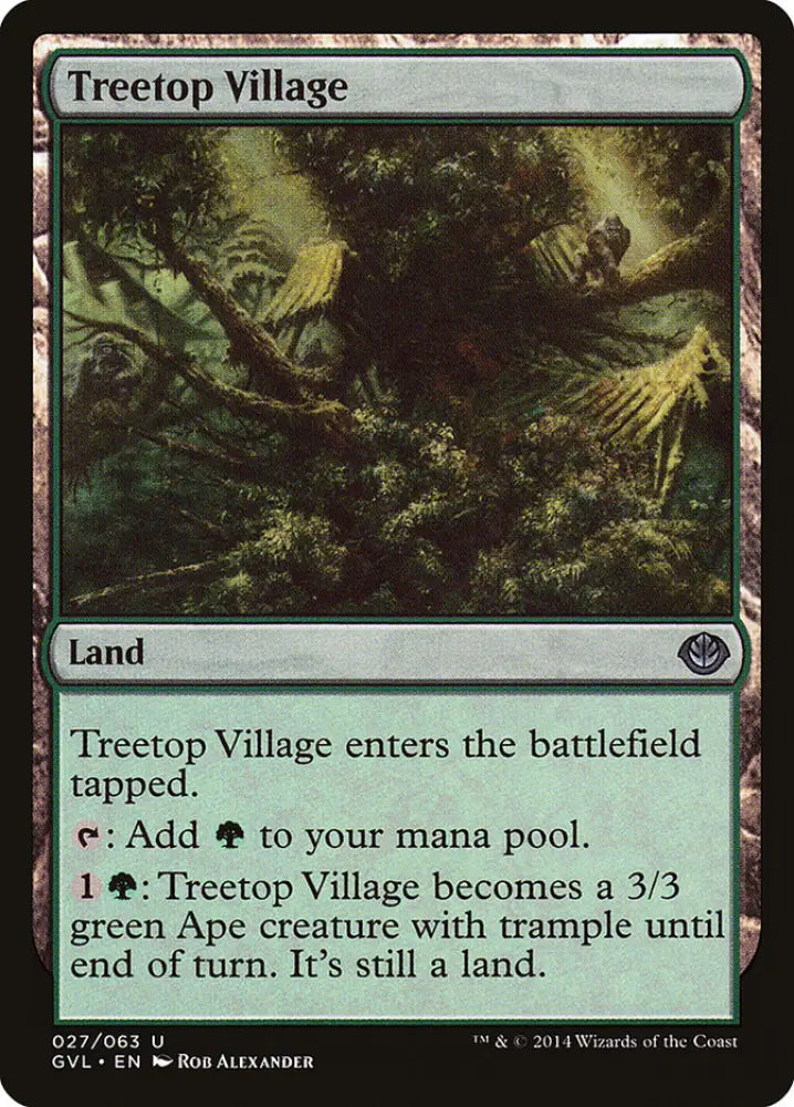 Treetop Village (Garruk vs. Liliana) [Duel Decks Anthology] - MTG Single