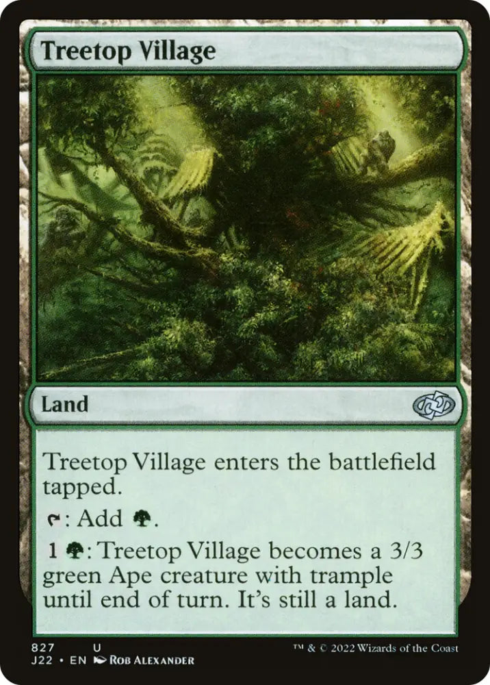 Treetop Village [Jumpstart 2022] - MTG Single