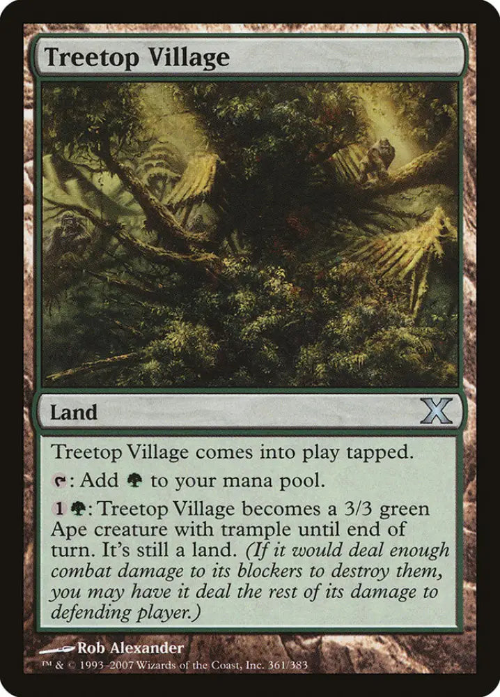 Treetop Village [Tenth Edition] - MTG Single