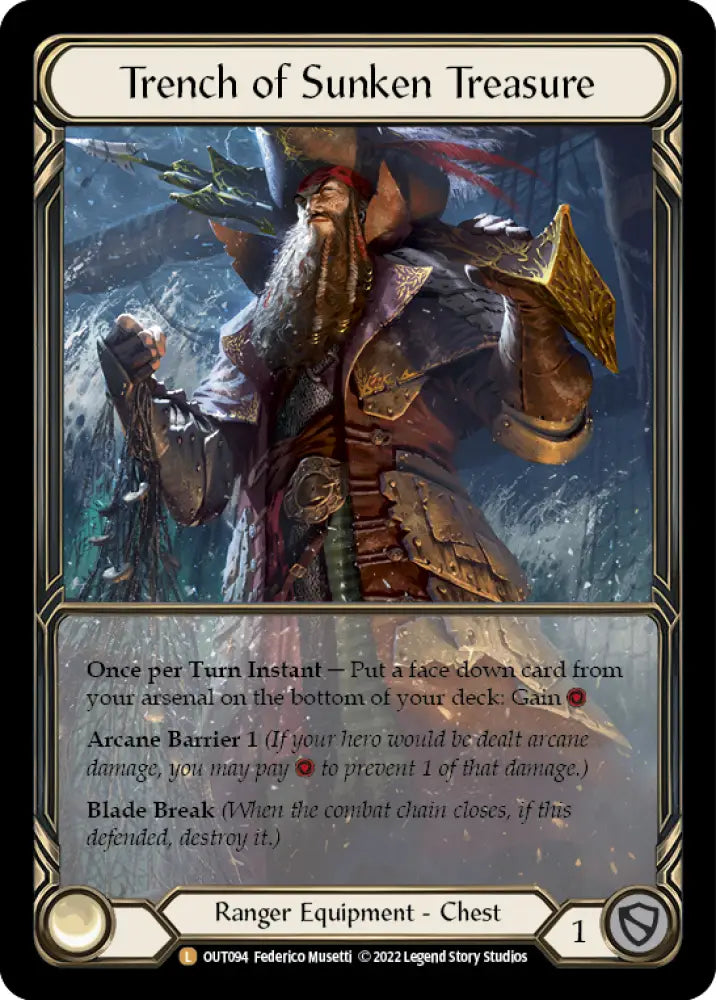 Trench of Sunken Treasure (Extended Art Cold Foil) [Outsiders] Cold Foil - Flesh And Blood Single