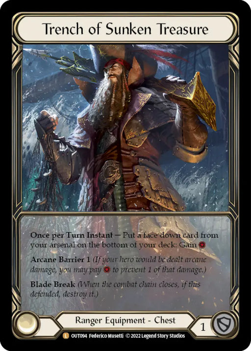 Trench of Sunken Treasure (Extended Art Cold Foil) [Outsiders] Cold Foil - Flesh And Blood Single