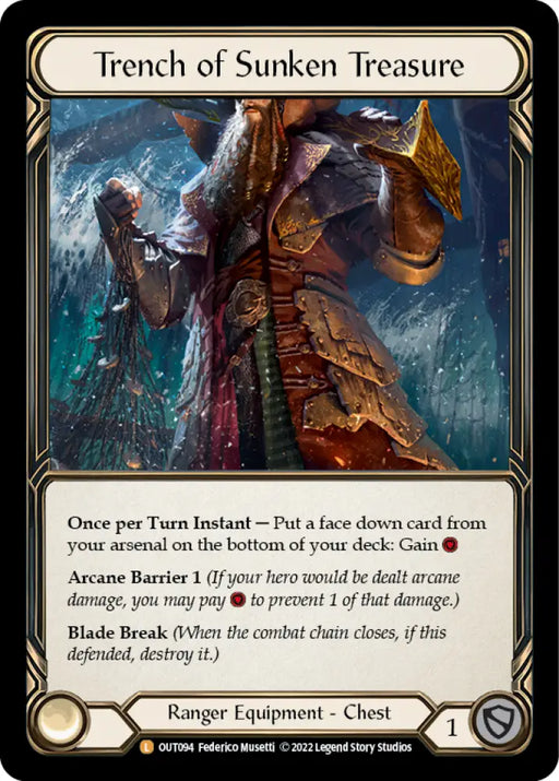 Trench of Sunken Treasure [Outsiders] Rainbow Foil - Flesh And Blood Single