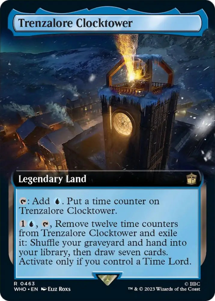Trenzalore Clocktower (Extended Art) [Doctor Who] - MTG Single