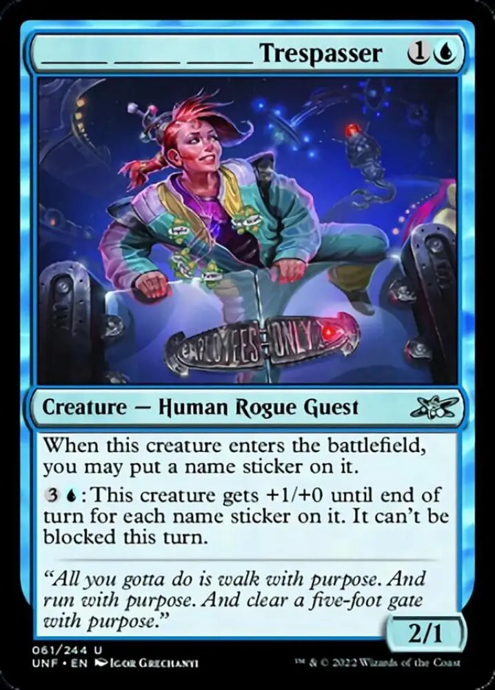 ______ ______ ______ Trespasser [Unfinity] - MTG Single