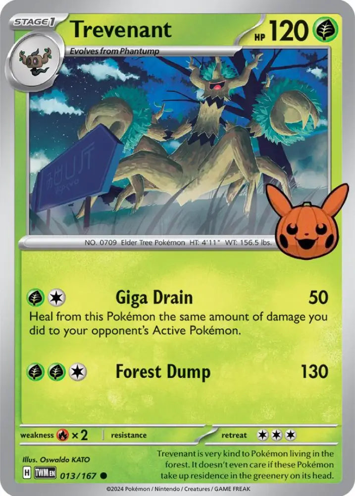 Trevenant (013/167) [Trick or Trade 2024] - Pokemon Single