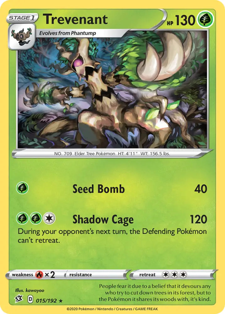 Trevenant (015/192) [Sword & Shield: Rebel Clash] - Pokemon Single