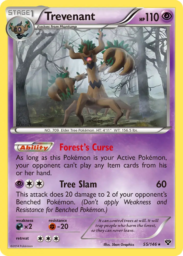 Trevenant (55/146) [XY: Base Set] - Pokemon Single