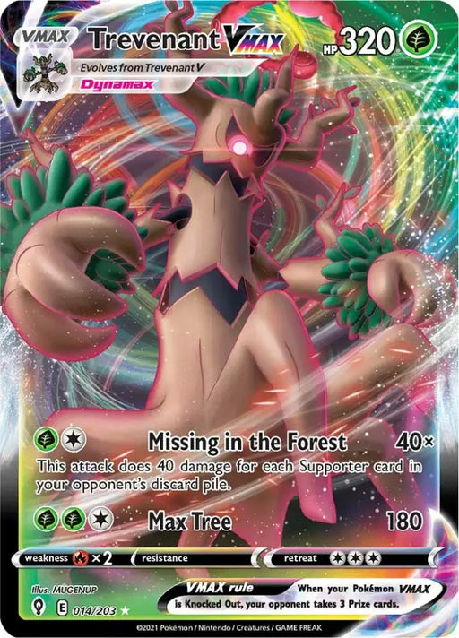 Trevenant VMAX (014/203) [Sword & Shield: Evolving Skies] - Pokemon Single
