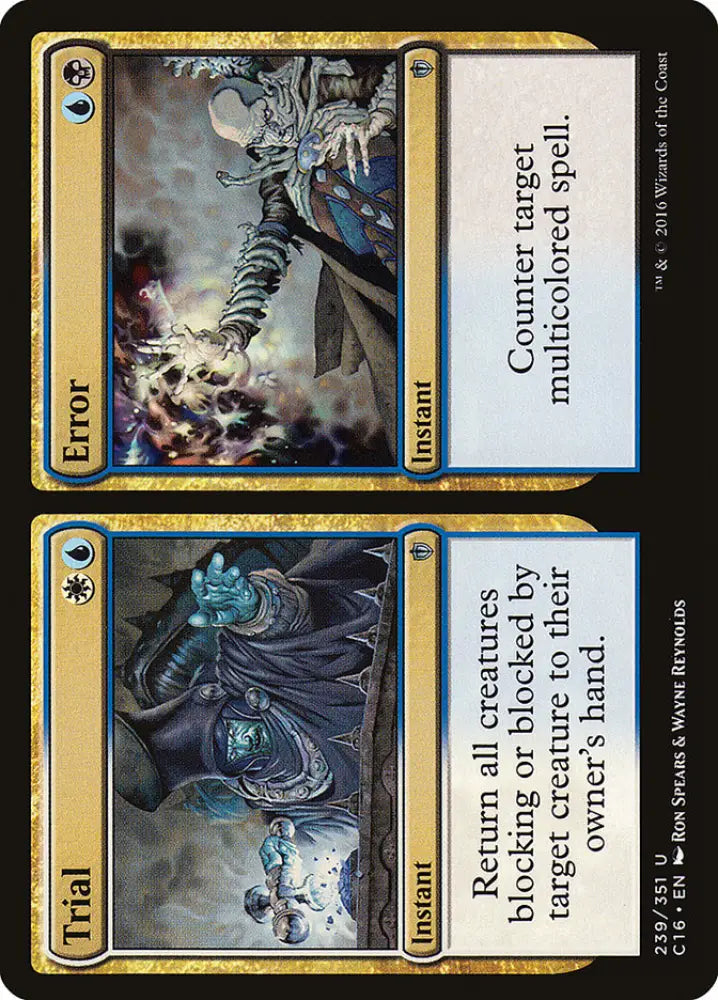Trial // Error [Commander 2016] - MTG Single