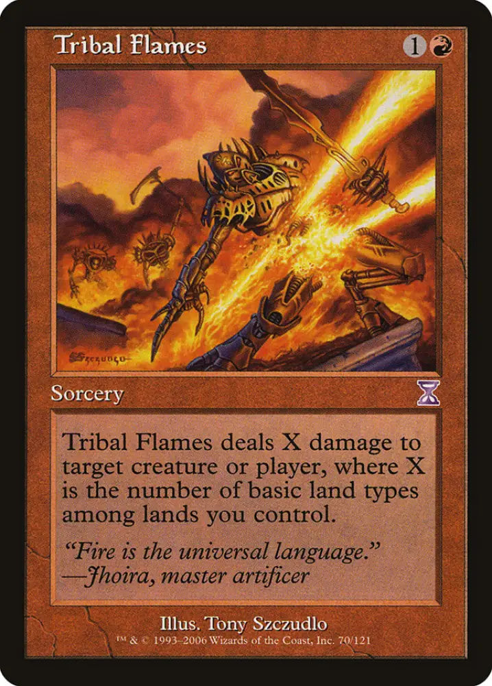Tribal Flames [Time Spiral Timeshifted] - MTG Single