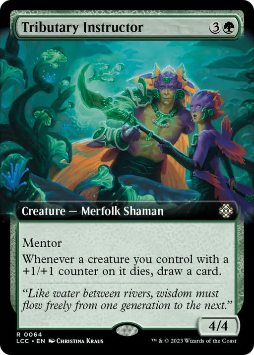 Tributary Instructor (Extended Art) [The Lost Caverns of Ixalan Commander] - MTG Single