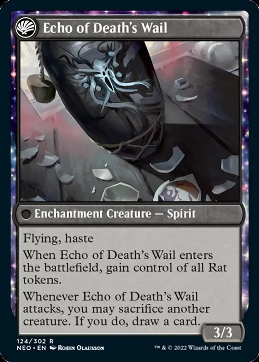 Tribute to Horobi // Echo of Death’s Wail [Kamigawa: Neon Dynasty] - MTG Single