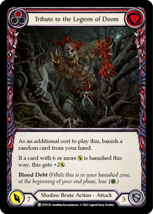 Tribute to the Legions of Doom (Red) [Dusk Till Dawn] - Flesh And Blood Single