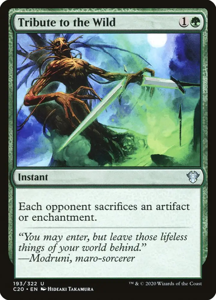 Tribute to the Wild [Commander 2020] - MTG Single