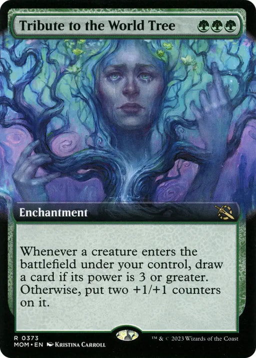 Tribute to the World Tree (Extended Art) [March of the Machine] - MTG Single