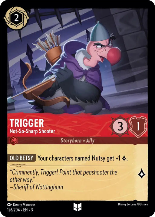 Trigger - Not-So-Sharp Shooter (126//204) [Into the Inklands] - Lorcana Single