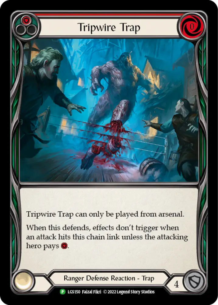 Tripwire Trap (Red) [LGS150] (Promo) Rainbow Foil - Flesh And Blood Single