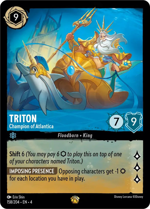 Triton - Champion of Atlantica (158/204) [Ursula’s Return] - Lorcana Single