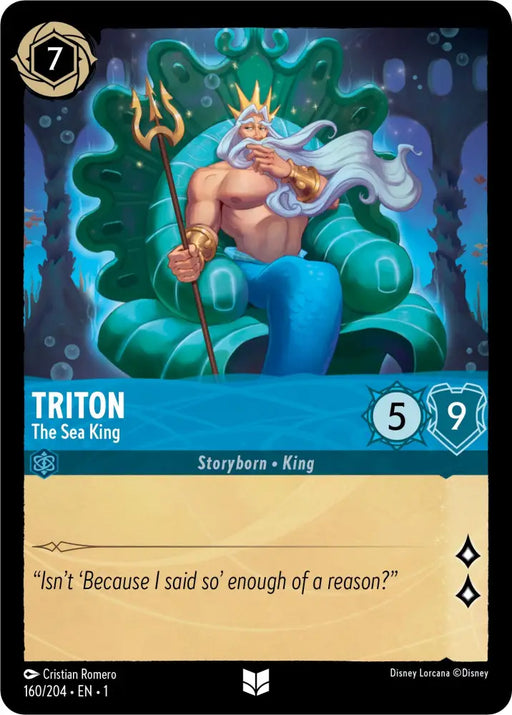 Triton - The Sea King (160/204) [The First Chapter] - Lorcana Single