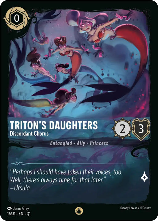 Triton’s Daughters - Discordant Chorus (16/31) [Illumineer’s Quest: Deep Trouble] - Lorcana Single