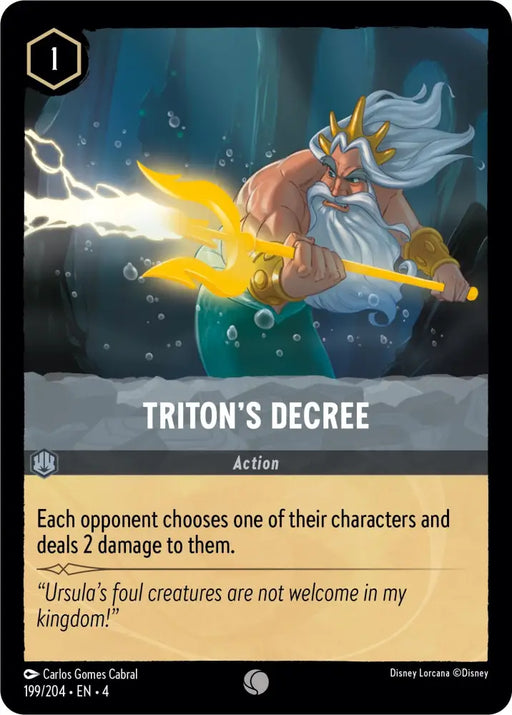 Triton’s Decree (199/204) [Ursula’s Return] - Lorcana Single
