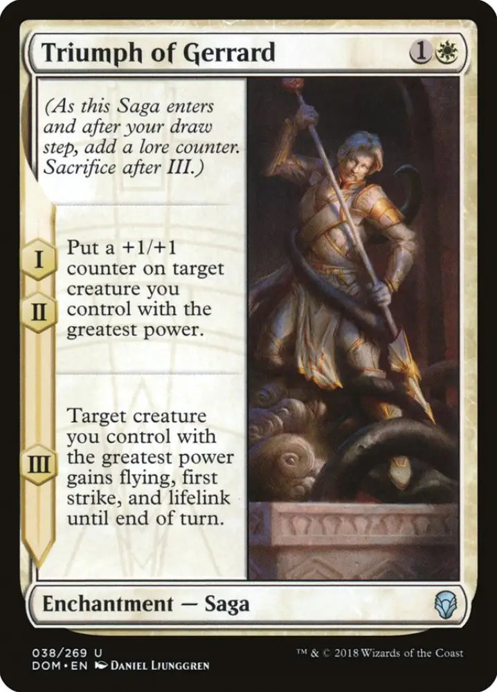 Triumph of Gerrard [Dominaria] - MTG Single