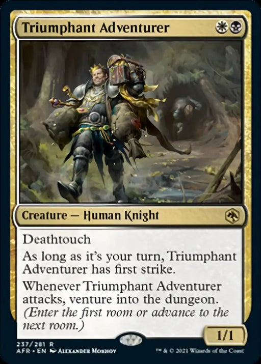 Triumphant Adventurer [Dungeons & Dragons: Adventures in the Forgotten Realms] - MTG Single