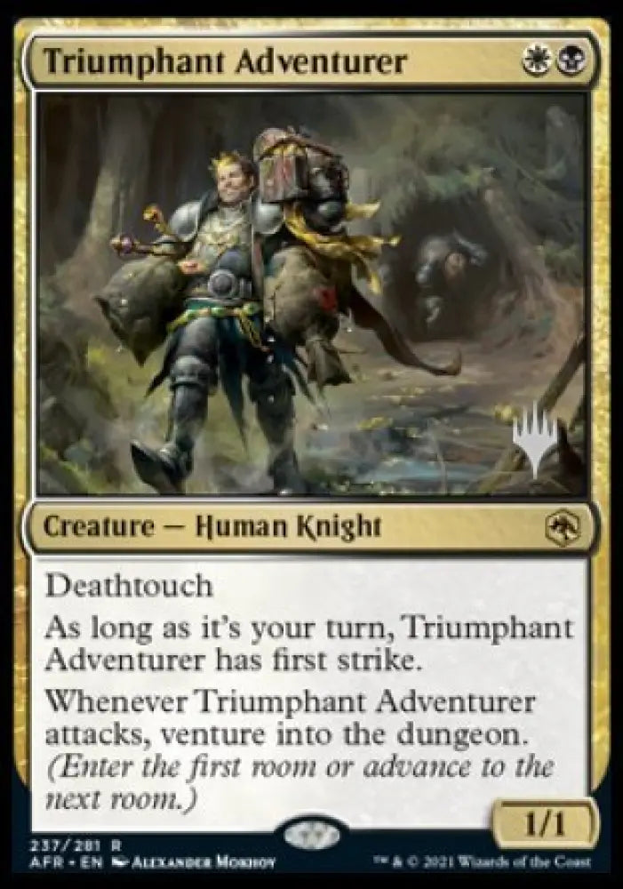 Triumphant Adventurer (Promo Pack) [Dungeons & Dragons: Adventures in the Forgotten Realms Promos] - MTG Single