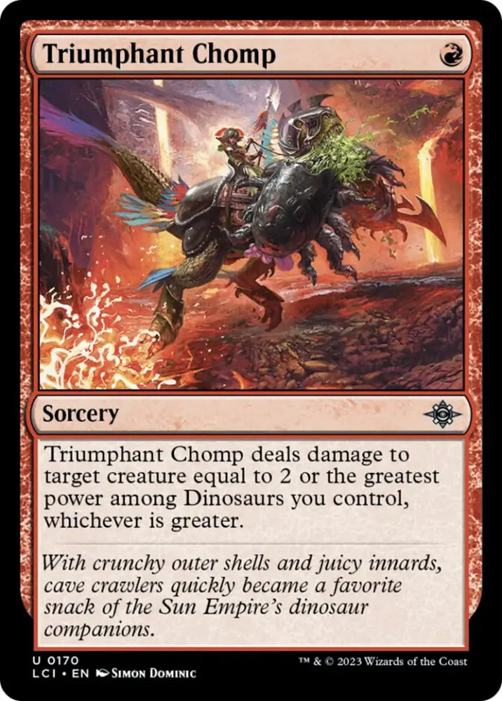 Triumphant Chomp [The Lost Caverns of Ixalan] - MTG Single